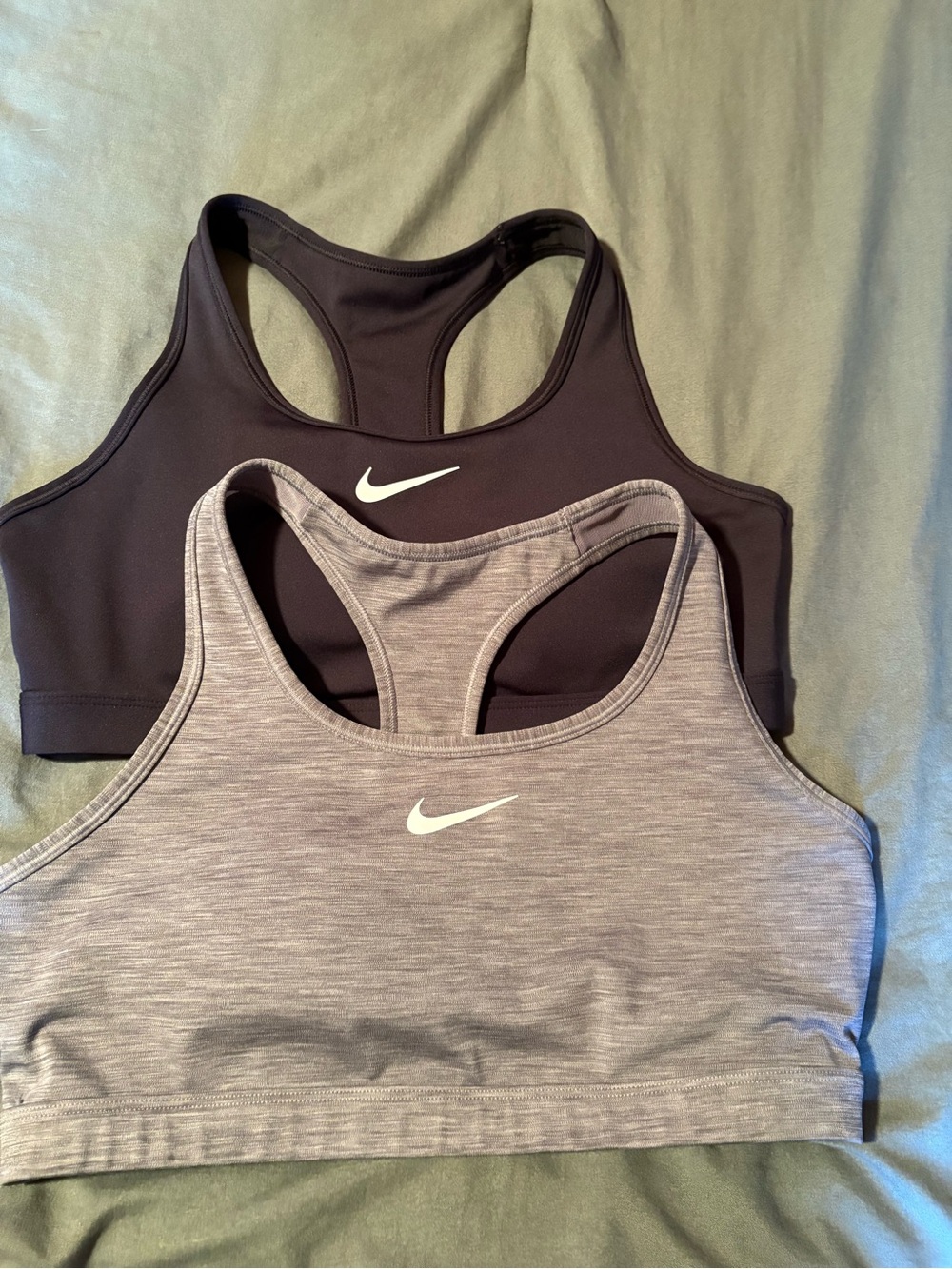 Nike Dri-FIT gray and blackSports Bras